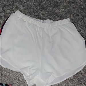 White chiffon Short
